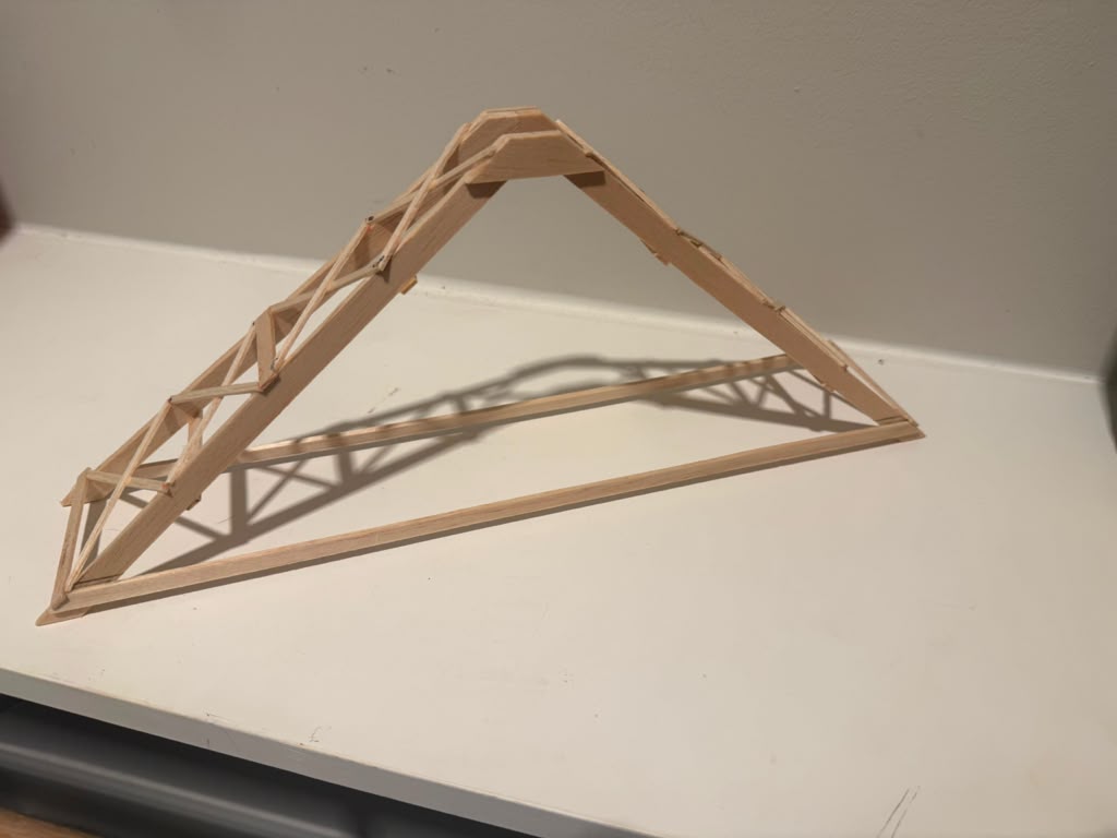 One of my Science Olympiad bridge builds made from basswood